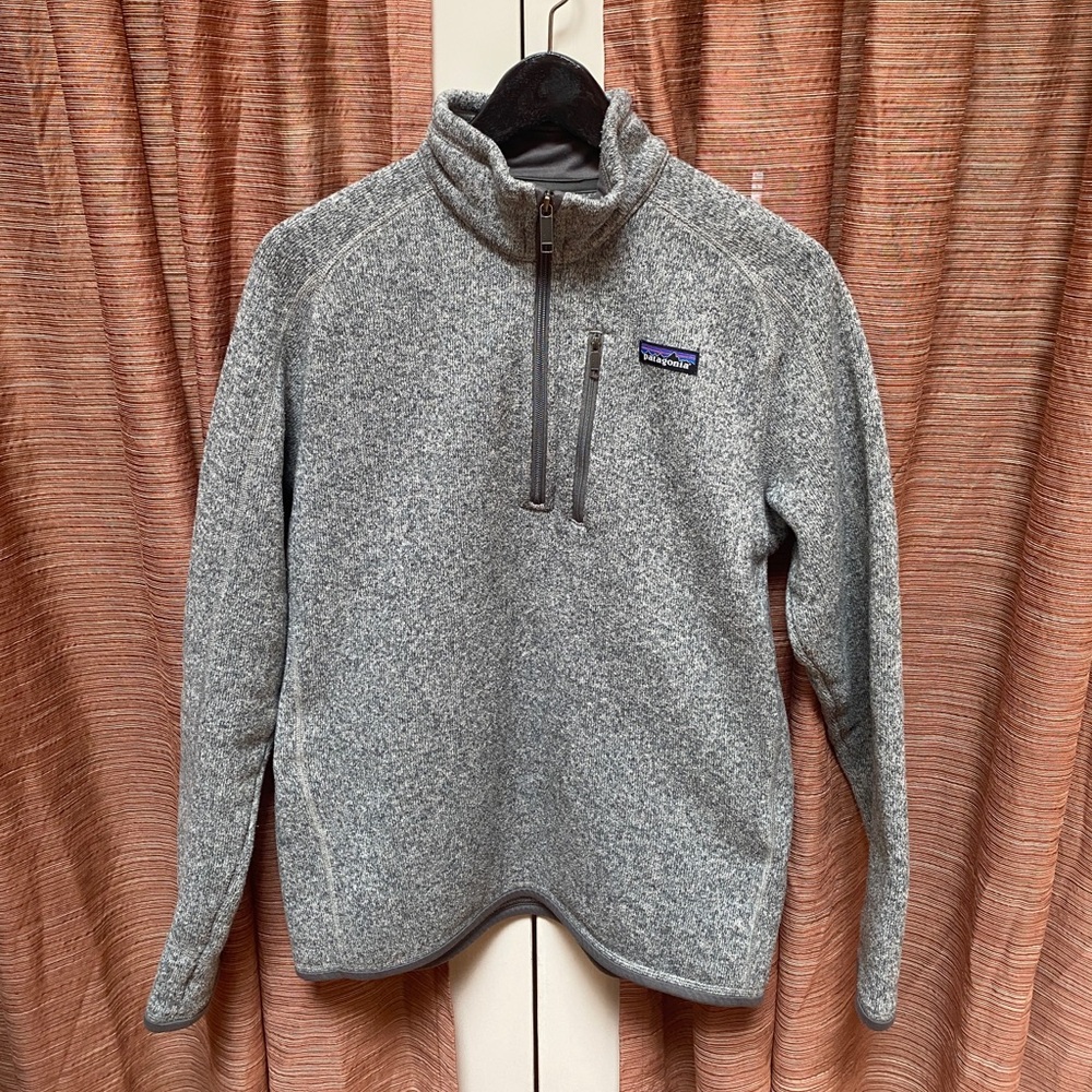 Patagonia Men's Better Sweater® 1/4-Zip Fleece, size Medium, color Stonewash